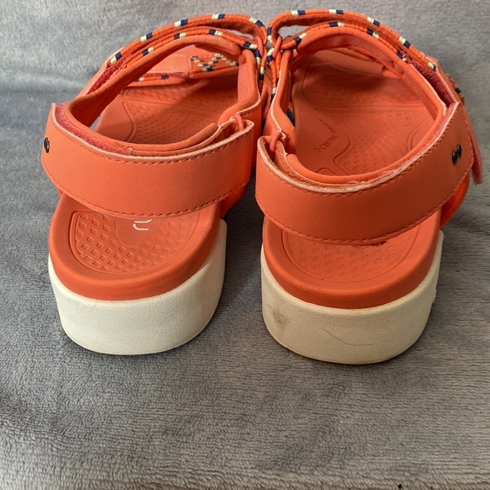 Ryka Rowana Sport Sandals Living Coral Elastic Strap Comfort Size 9.5 - Picture 4 of 8